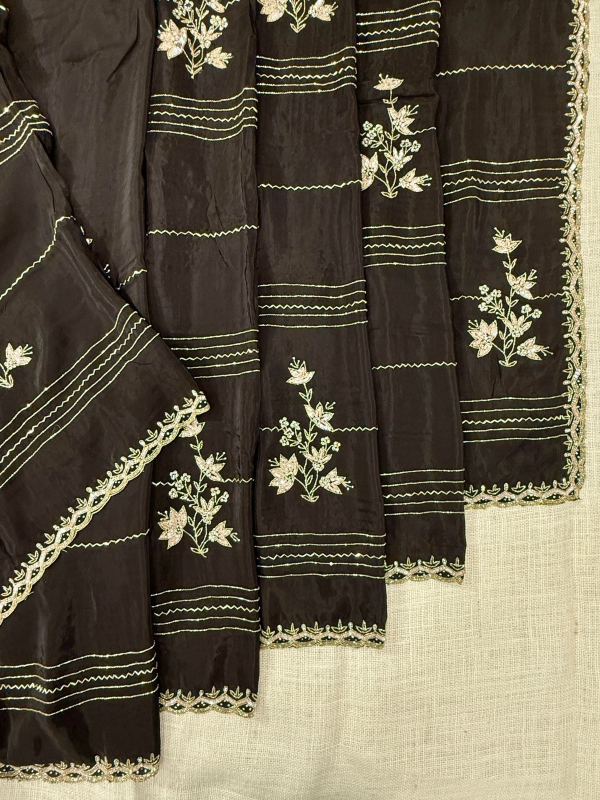 Black Designer Saree In USA