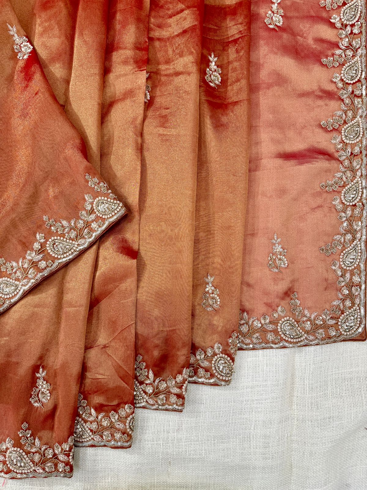 Brown Designer Saree USA