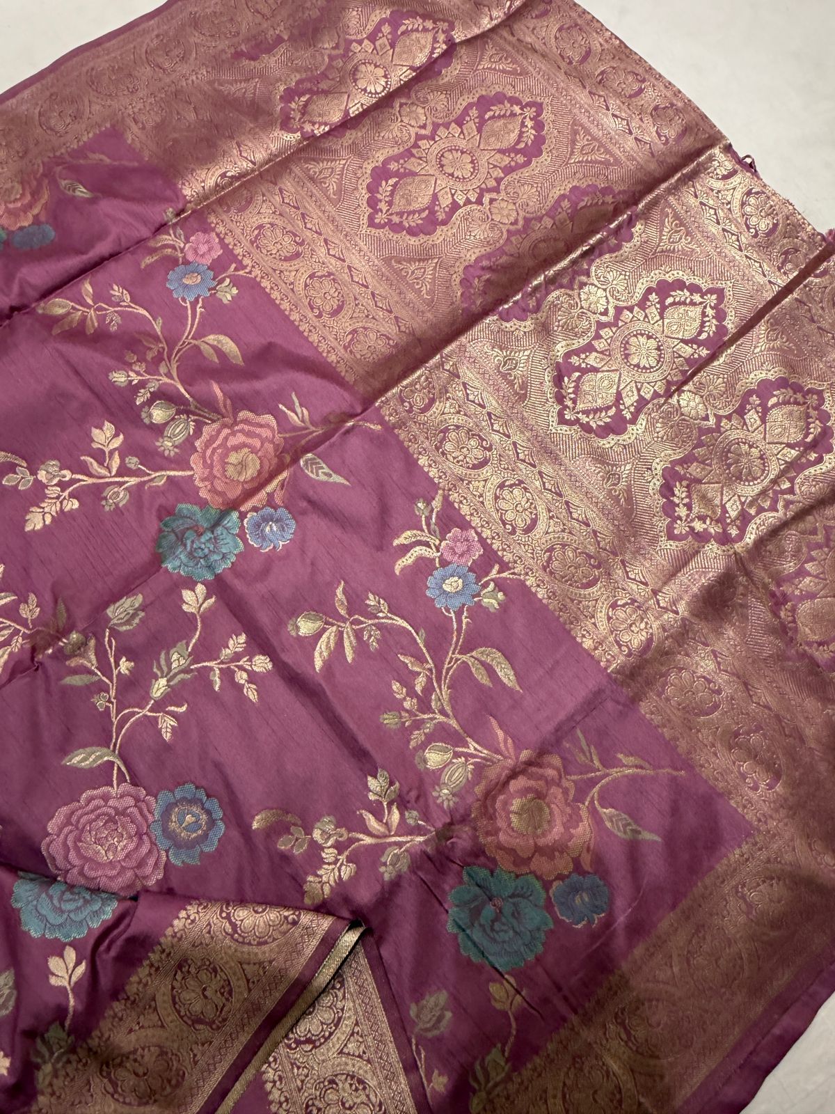 Light Pink Dola Silk Saree