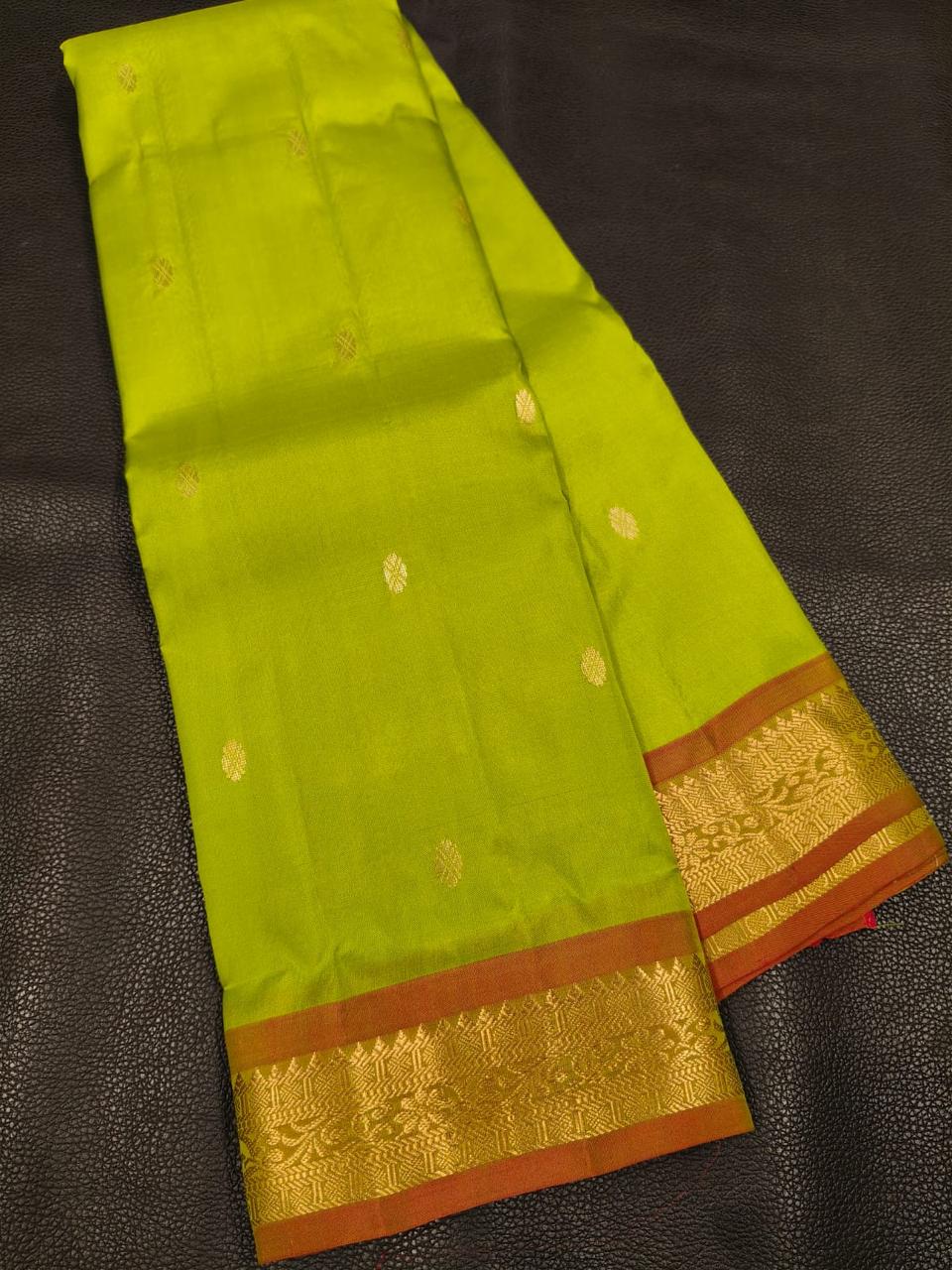 Light Green With Gold Gift Saree USA