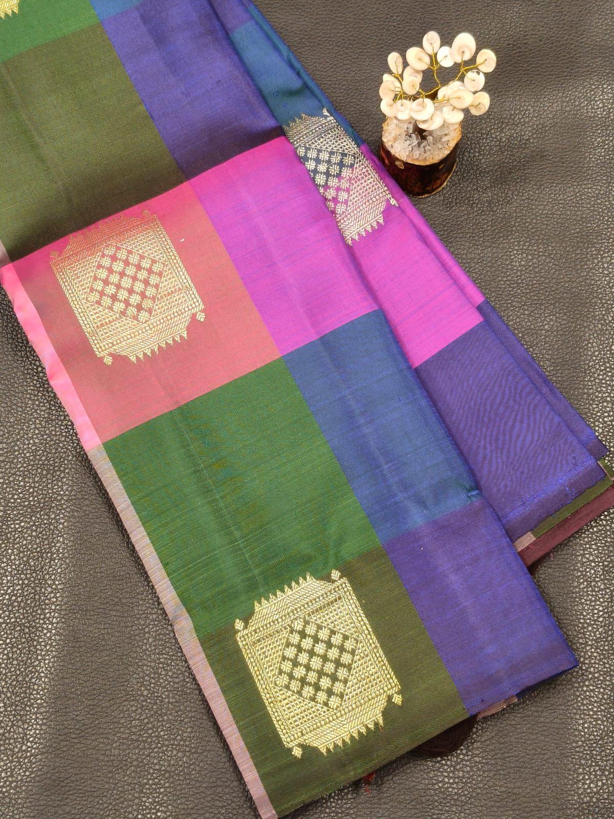 Multicolor USA Saree