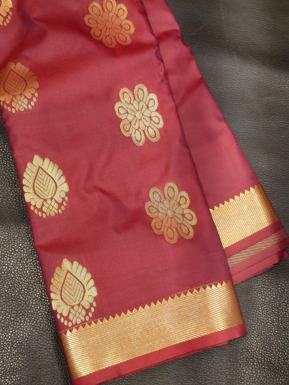 Red Semi silk Saree USA