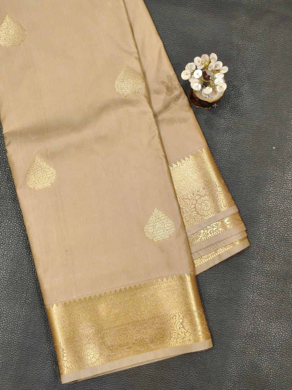 Gray Semi Silk Saree