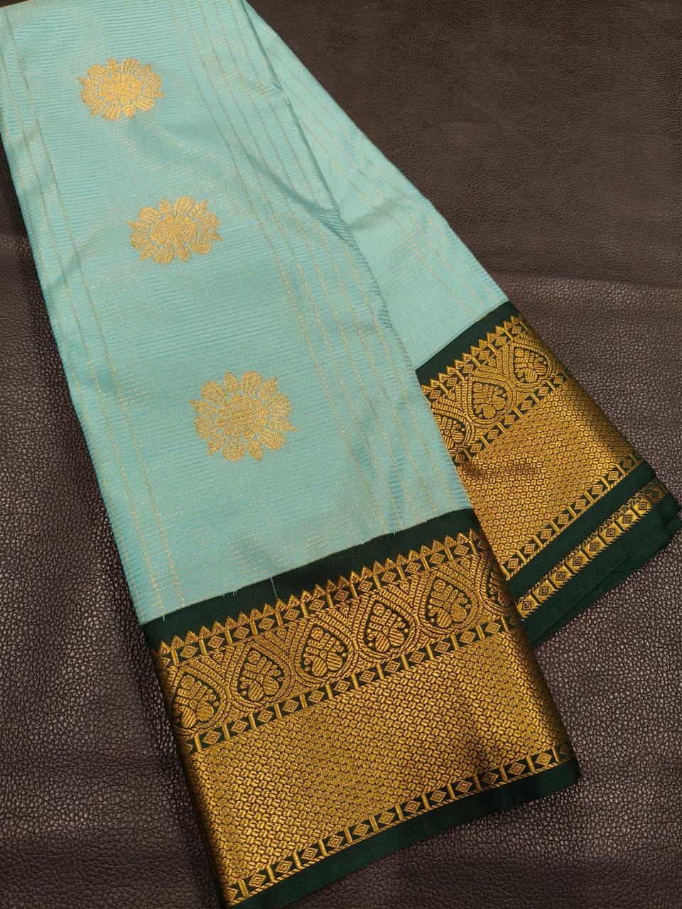 Green Semi Silk Saree