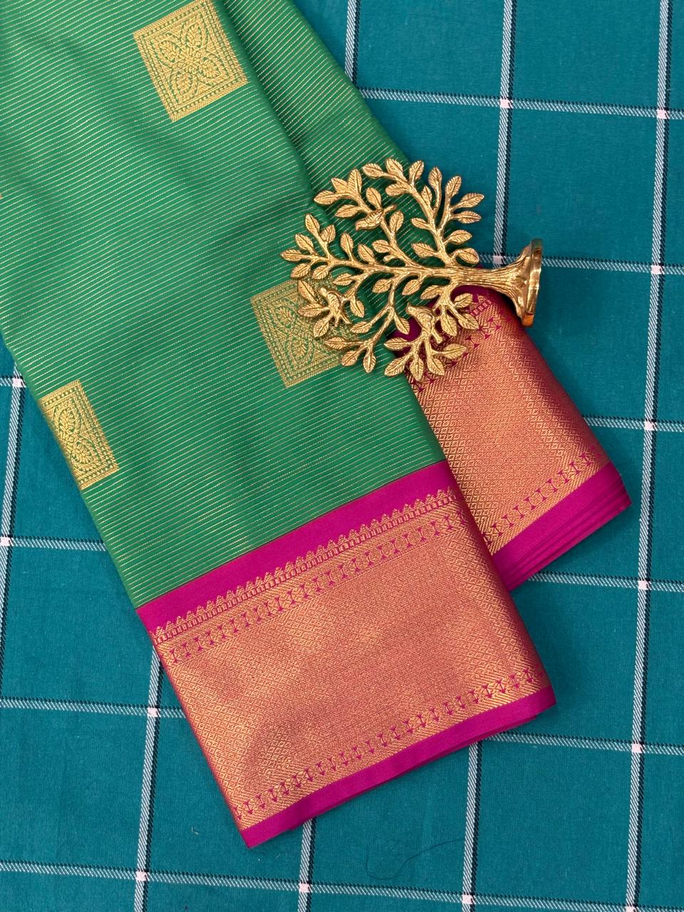 Red Semi silk Saree USA