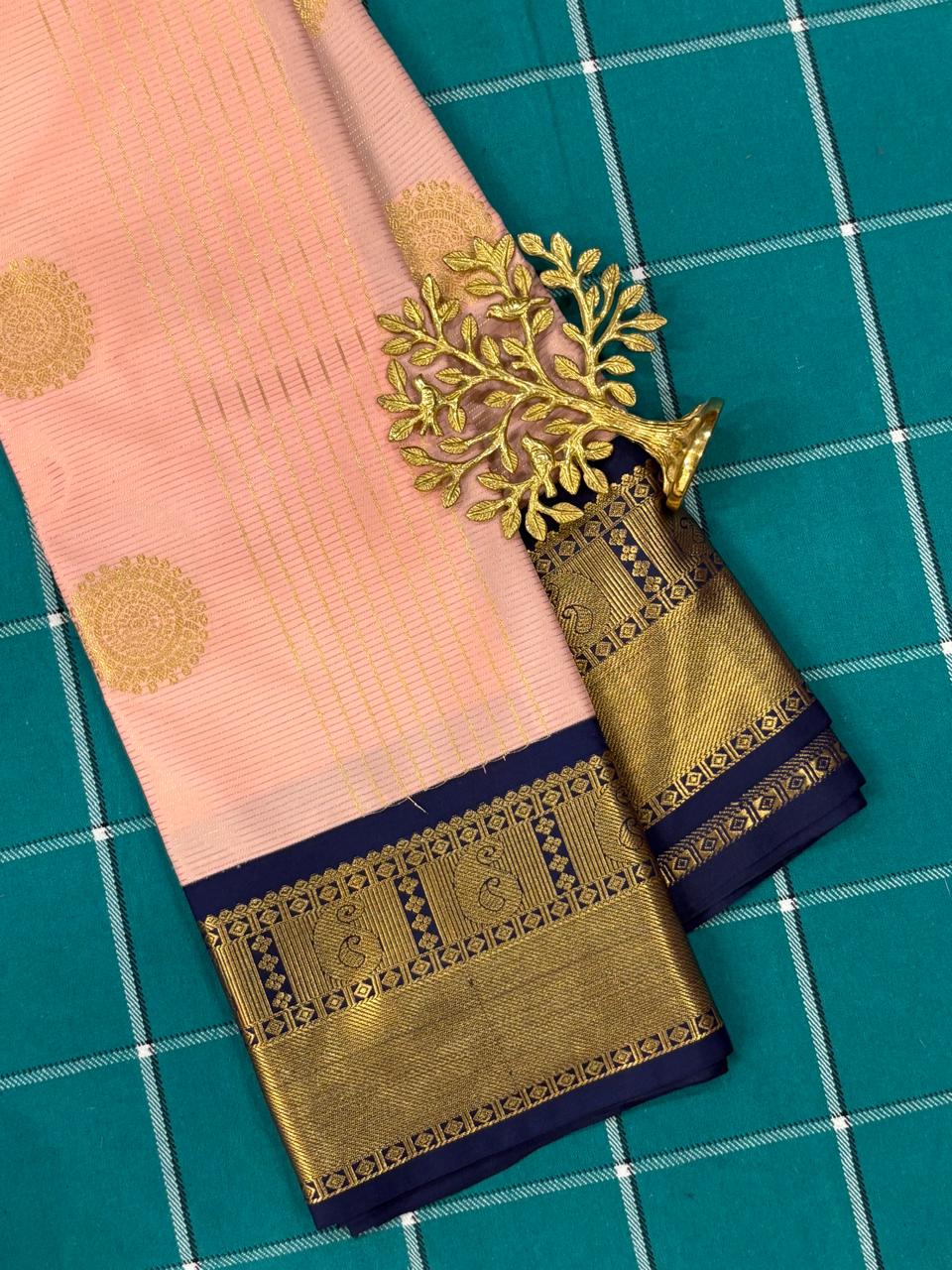 Gray Semi Silk Saree