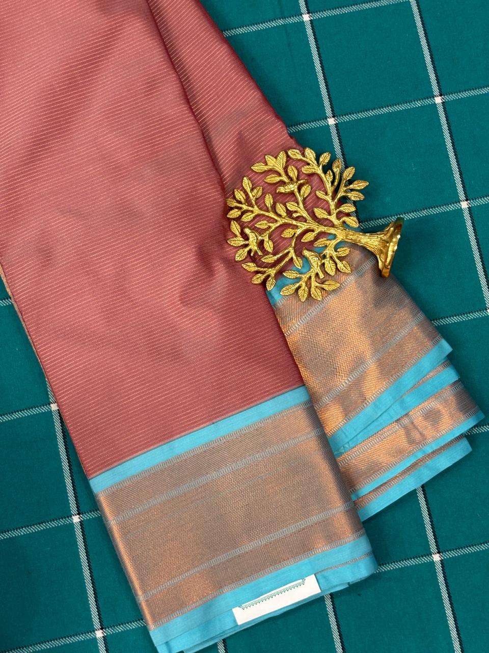 Pink Semi Silk Saree