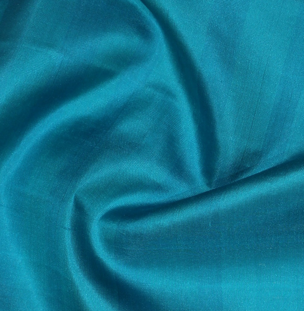 Blue with Yellow Pure Soft Silk Saree Online USA