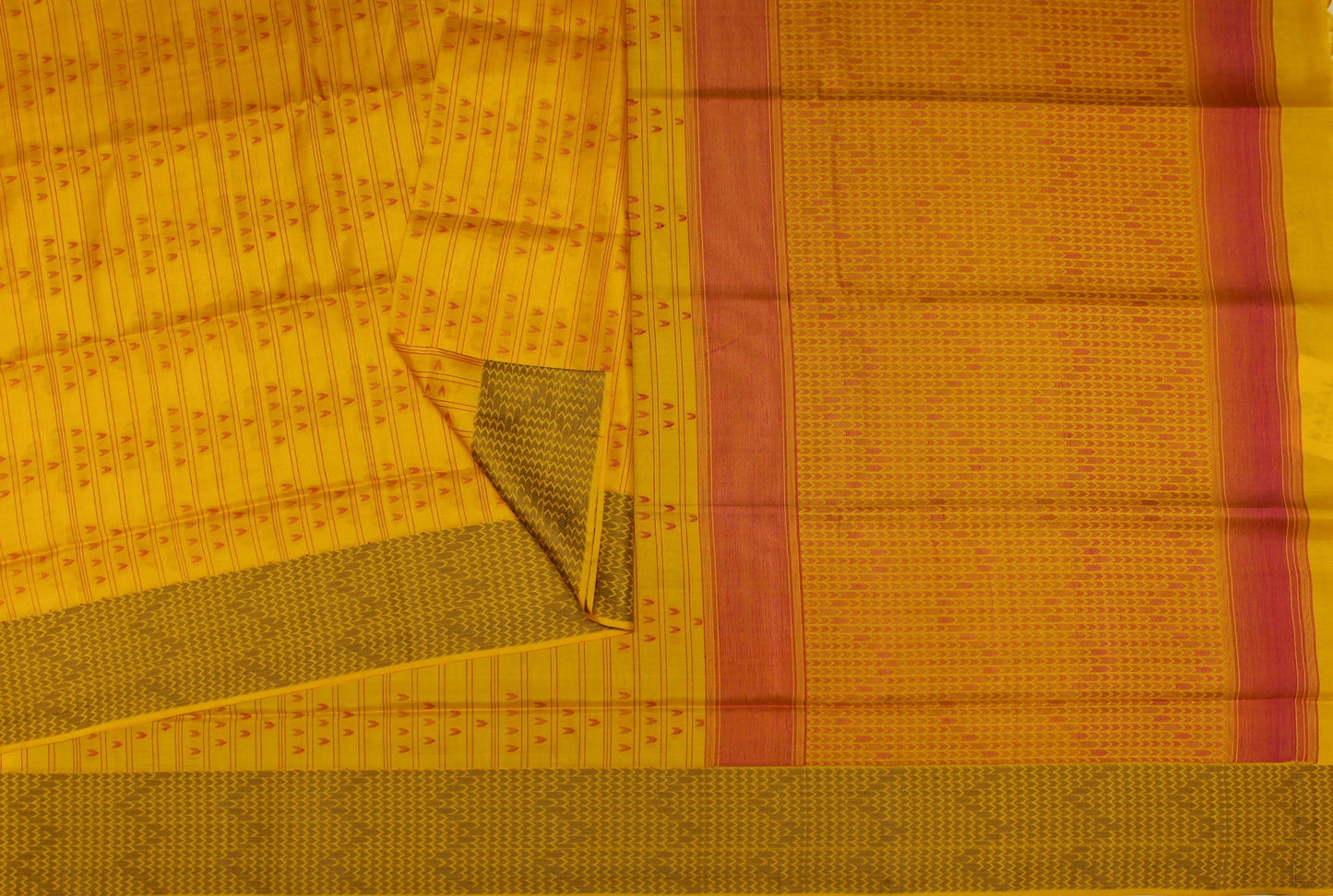 Golden Yellow Pure Soft Silk Saree Online USA