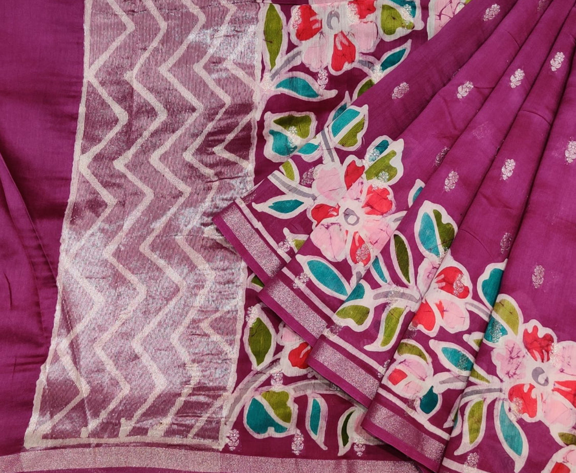 Pure Chanderi Cotton Cotton Saree