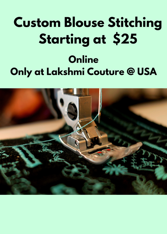 Custom Blouse  Stitching Work Blouse Online USA