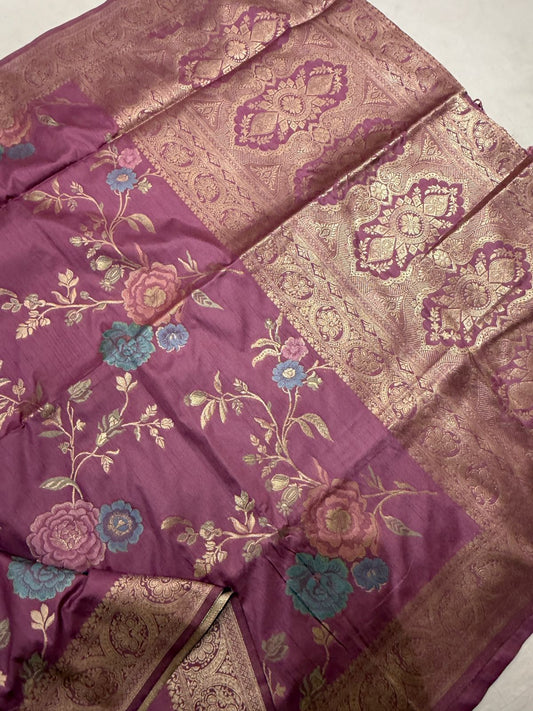 Light Pink Dola Silk Saree