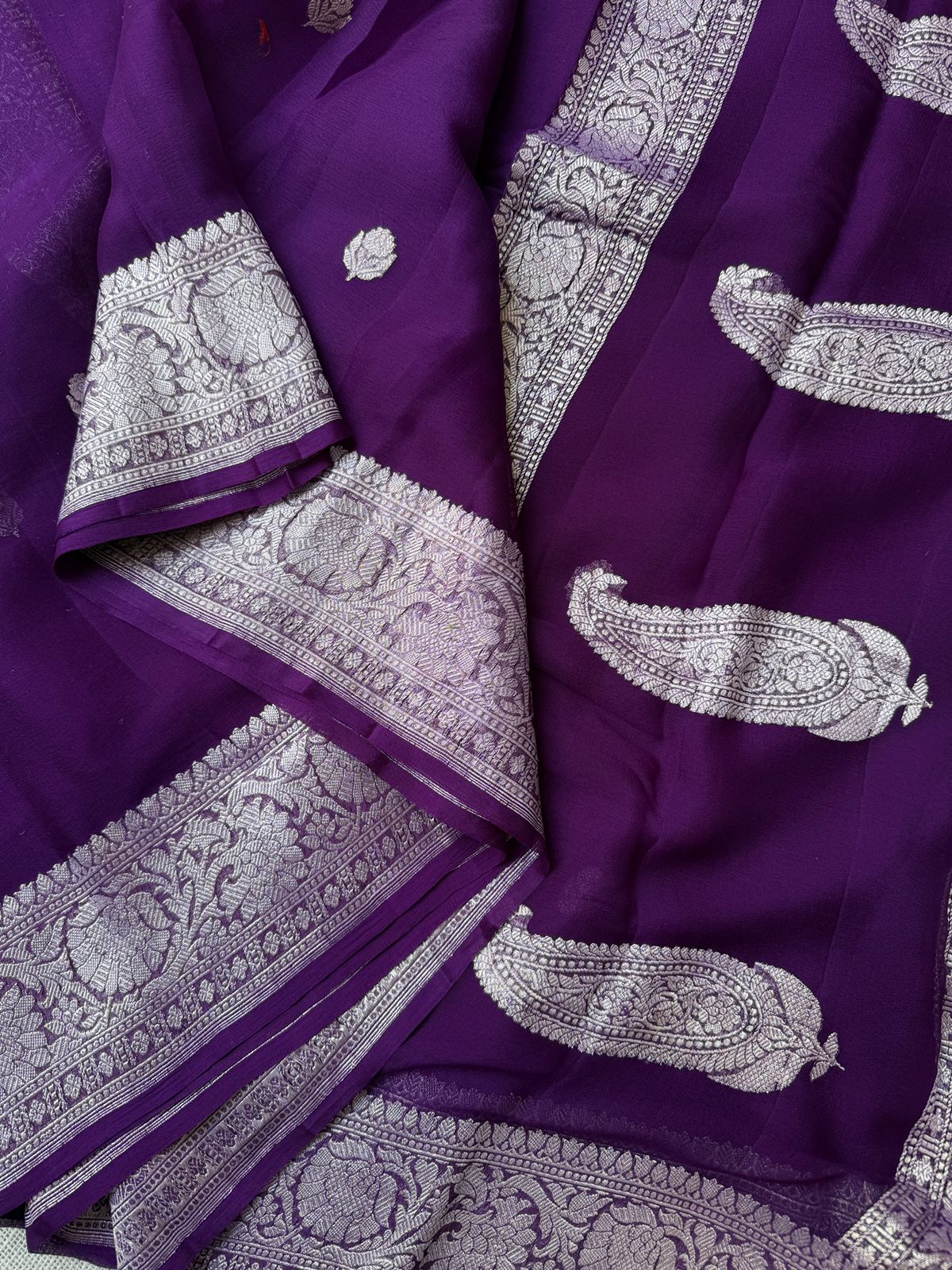 Pure Banarasi Georgette Sarees in the USA | Authentic Handwoven Sarees – Lakshmi Couture