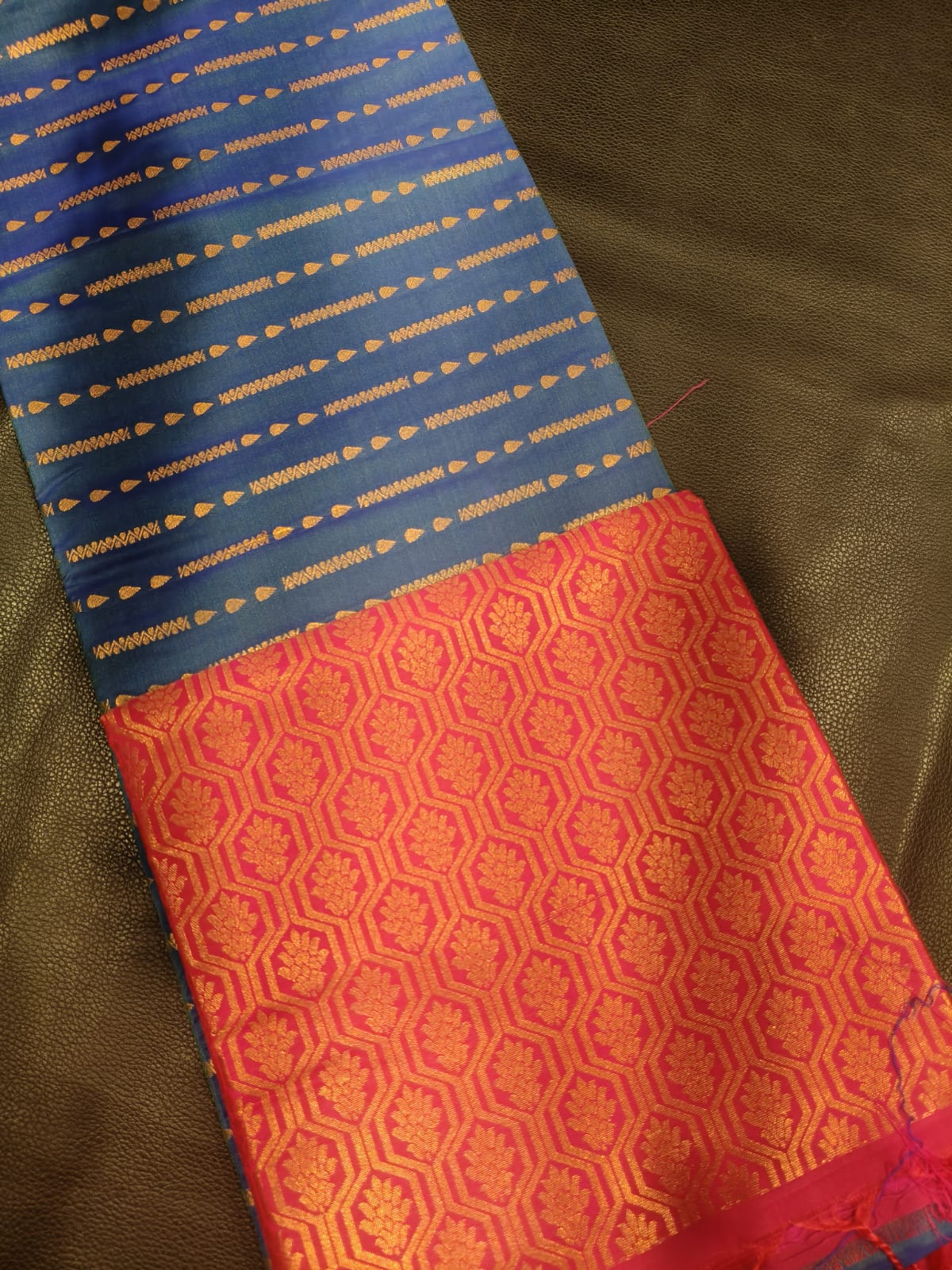 Dark Blue With Red Gift Saree USA