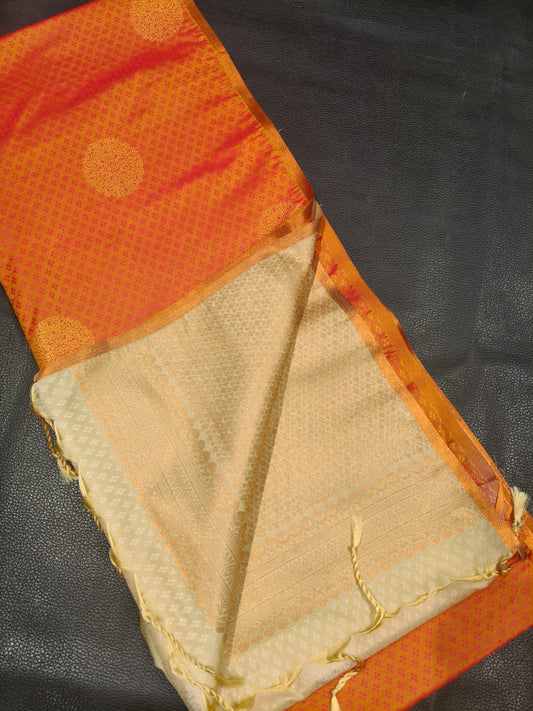 Orange With Sandal Gift Saree USA