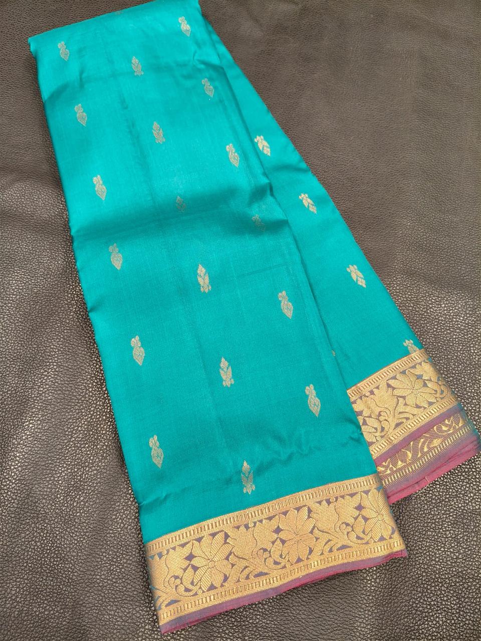 Sky Blue With Gold Gift Saree USA