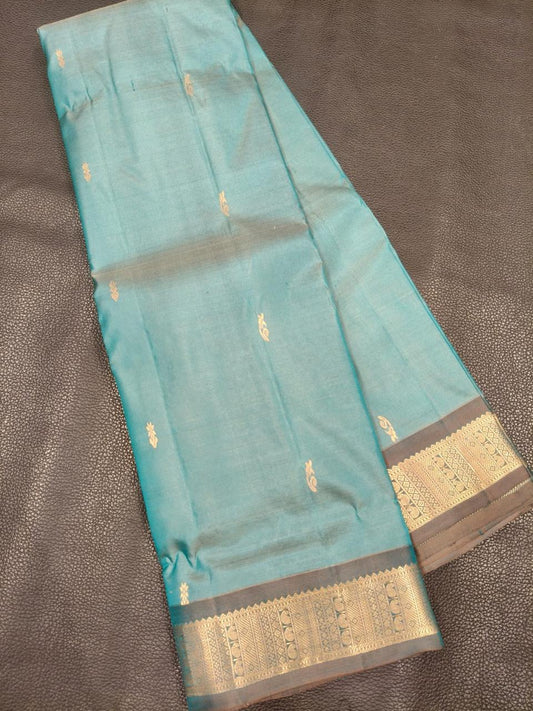 Light Blue With Gold Gift Saree USA