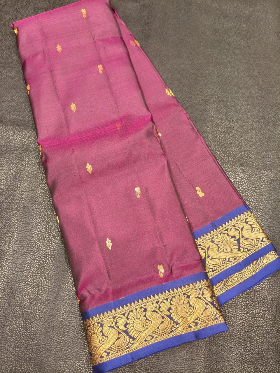 Purple With Gold Gift Saree USA
