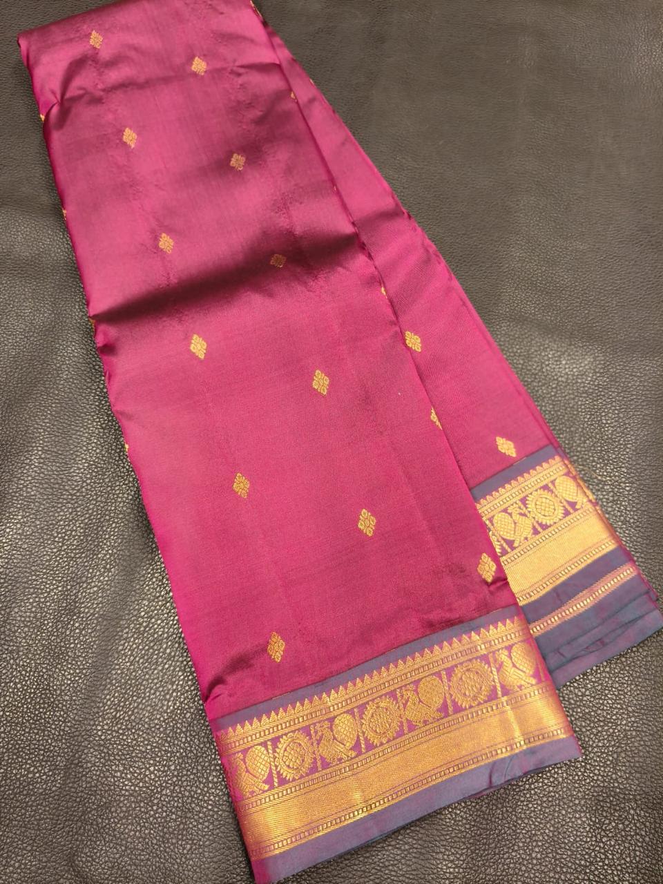 Dark Pink With Gold Gift Saree USA