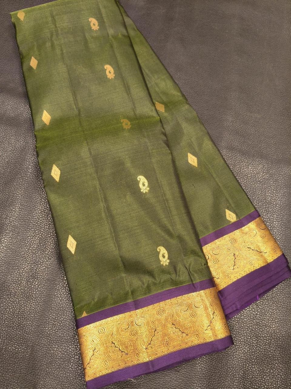 Green With Golden  Gift Saree USA