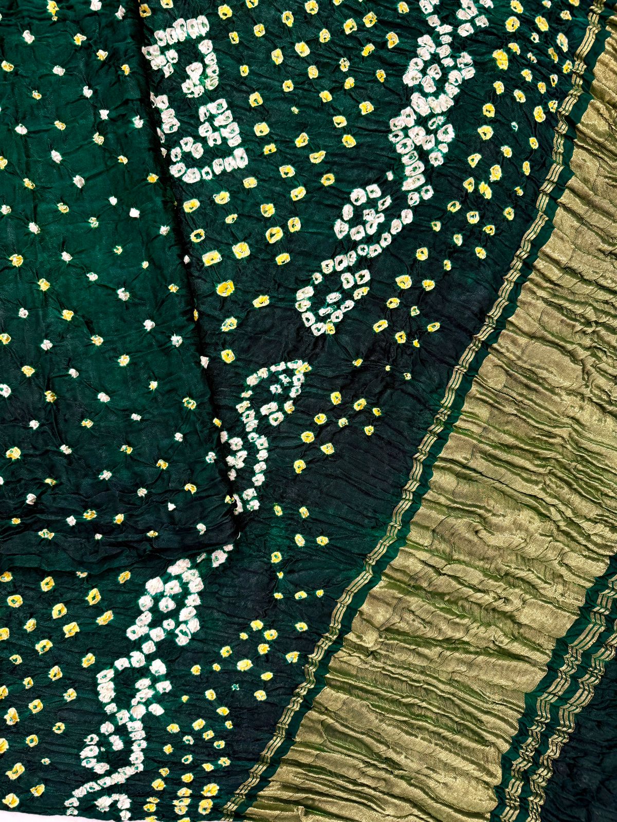 Green Modal_Ajrakh_saree_with_patli_pallu