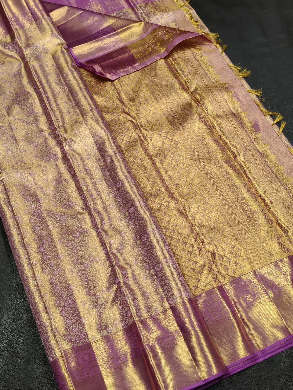 Blue Golden Wedding Saree  in USA