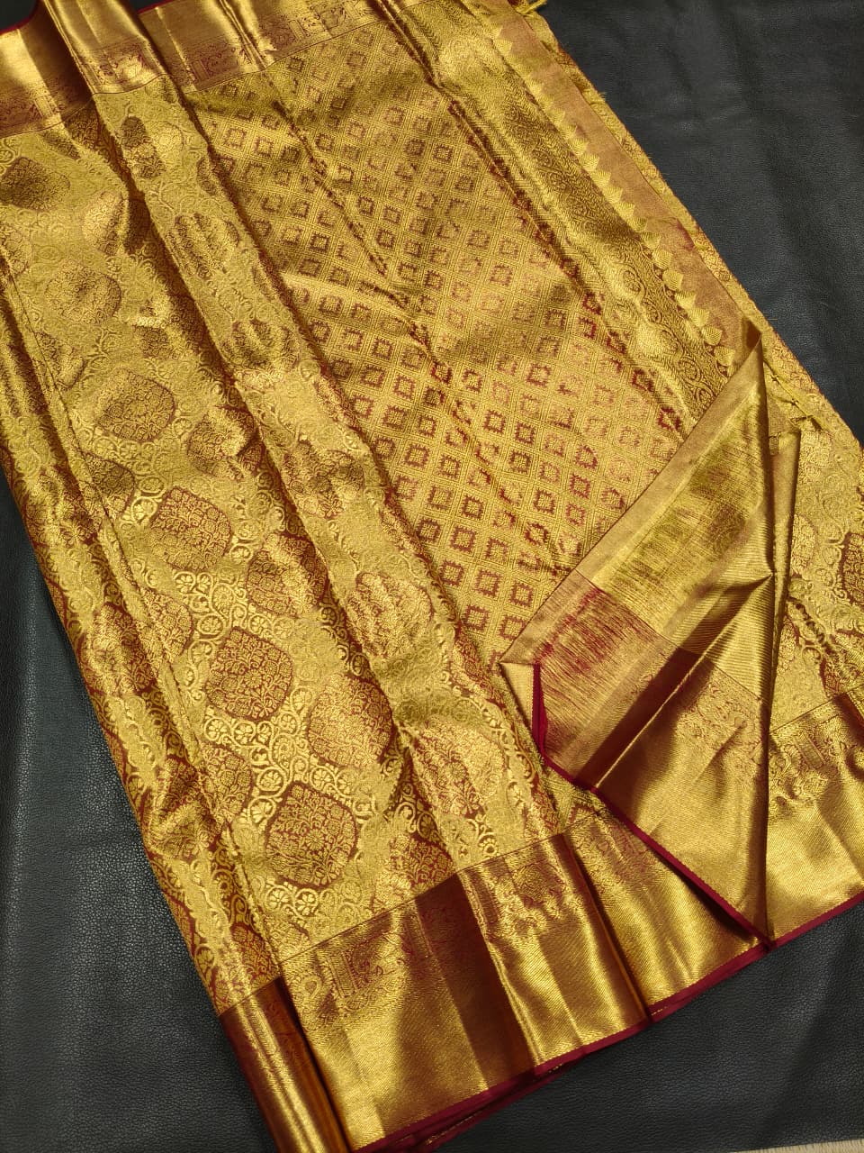 Golden Wedding Saree in USA 