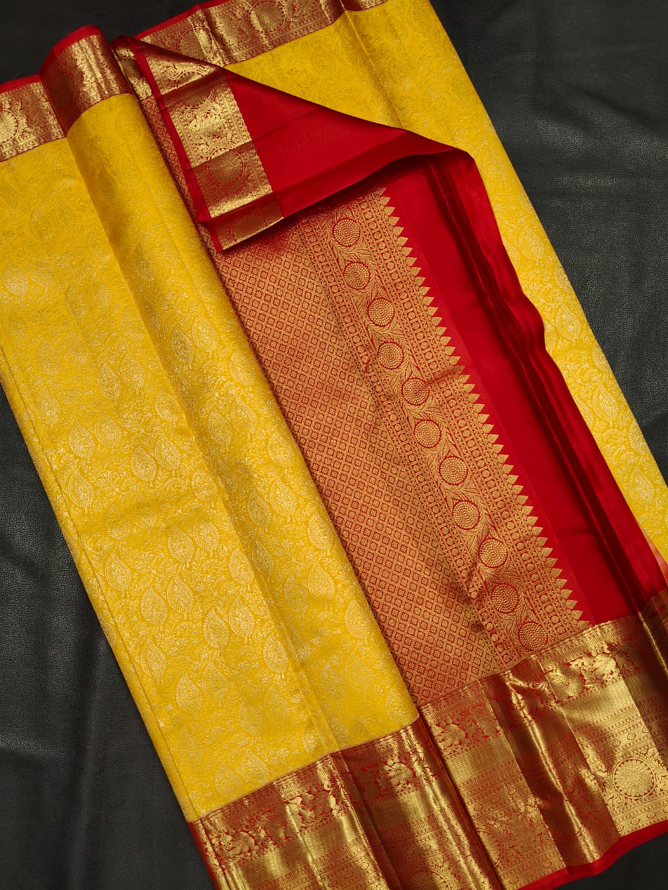 White with red Contrast saree in usa