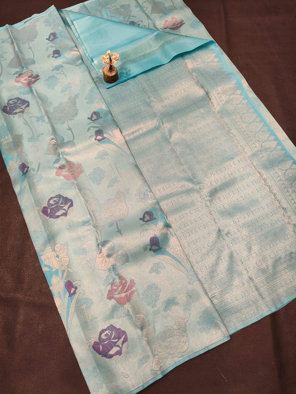 3D - Blue Digital Printed Saree for Women – Stylish & Trendy Ethnic Wear