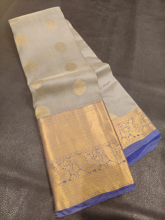 Light Purple With Gold Half Kanchi Saree USA