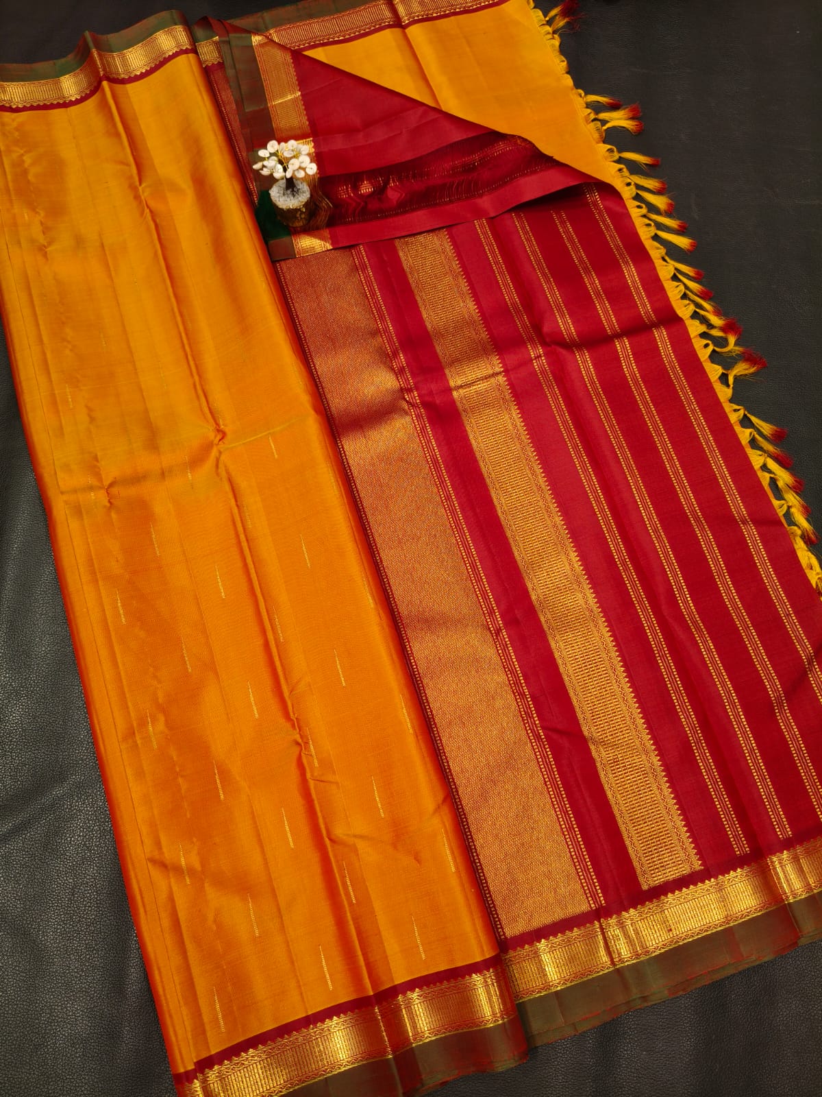 Kanchipuram Pure Handloom Silk Saree USA