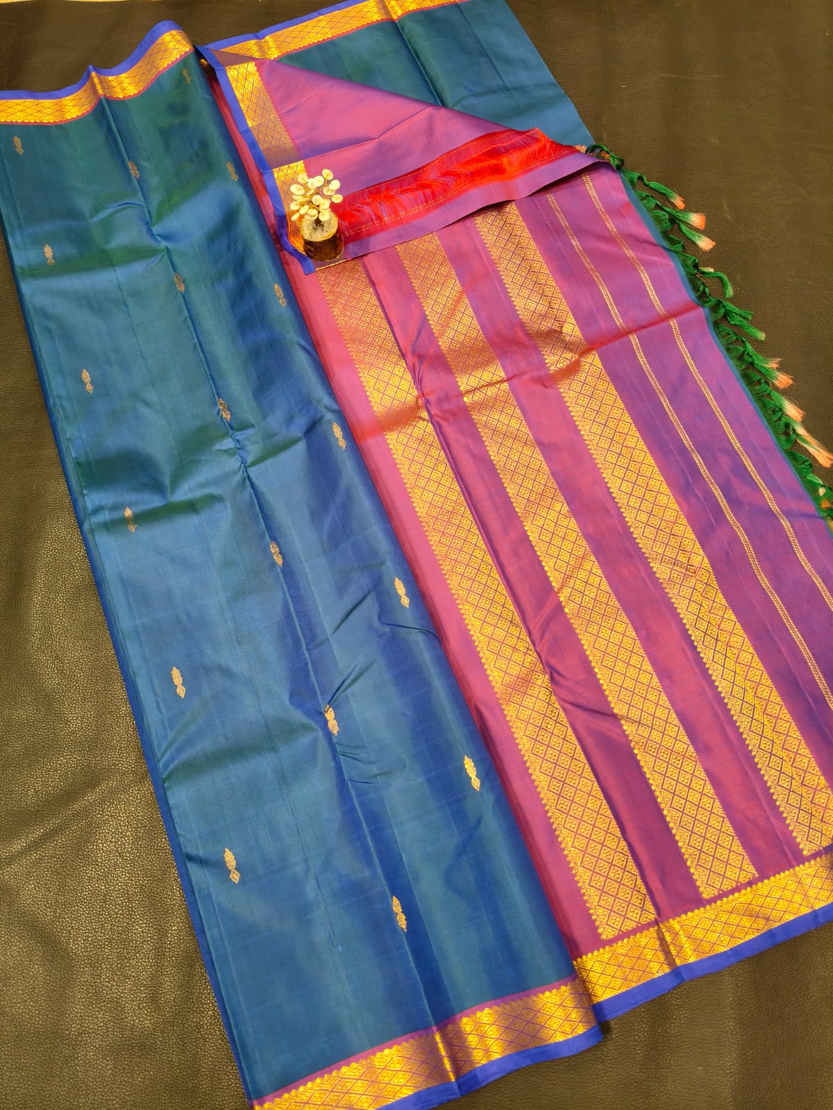 Kanchipuram Pure Handloom Silk Saree USA