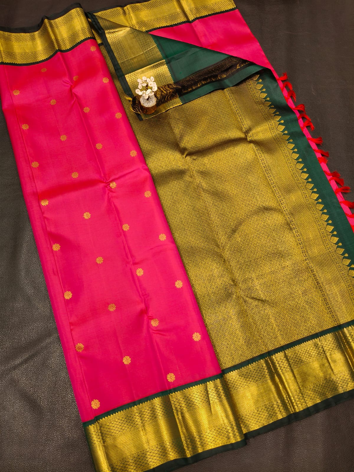Kanchipuram Pure Handloom Silk Saree USA