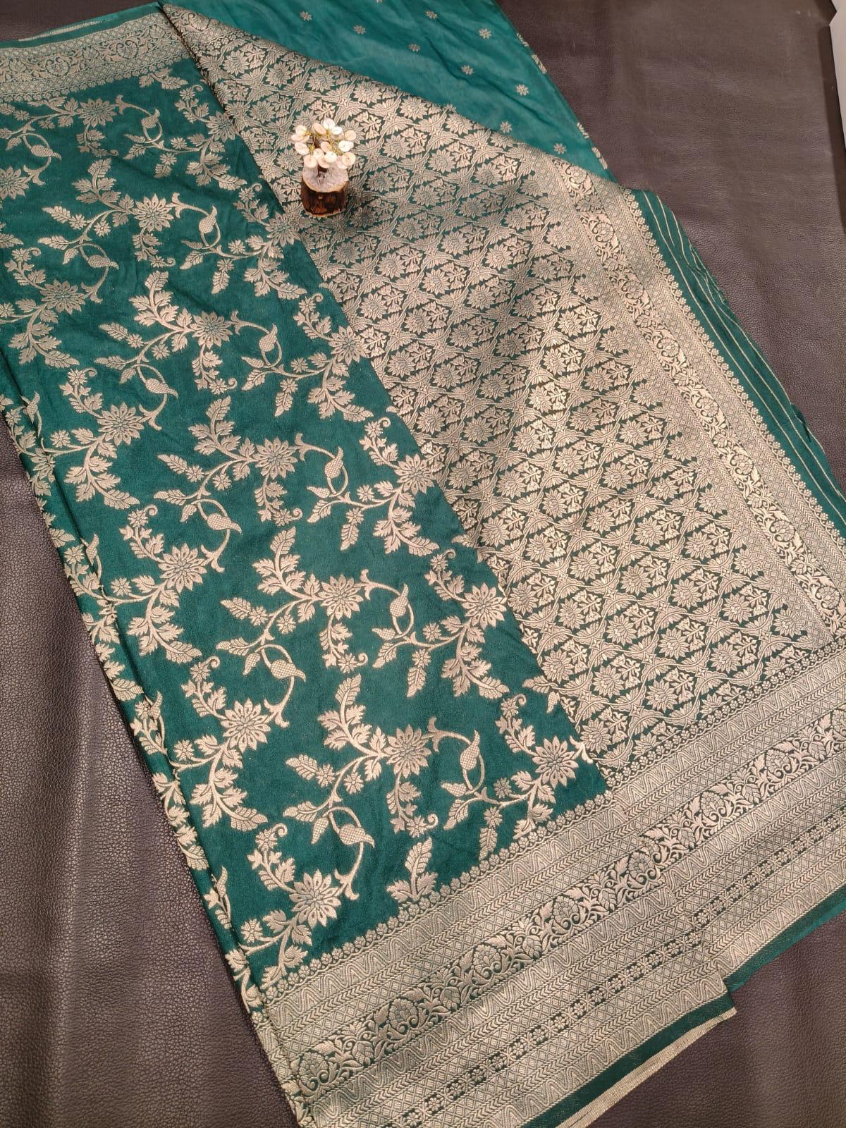 Semi Banarasi Silk  Saree