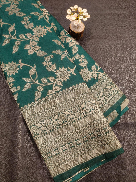 Semi Banarasi Silk  Saree