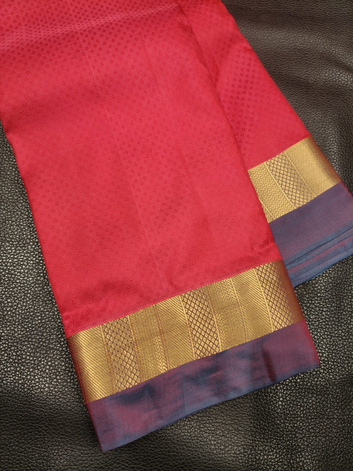Light Pink with Pink   Pure Jangala Saree 