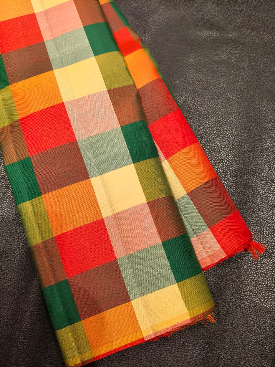 Multi color Gold Kanchipuram Saree