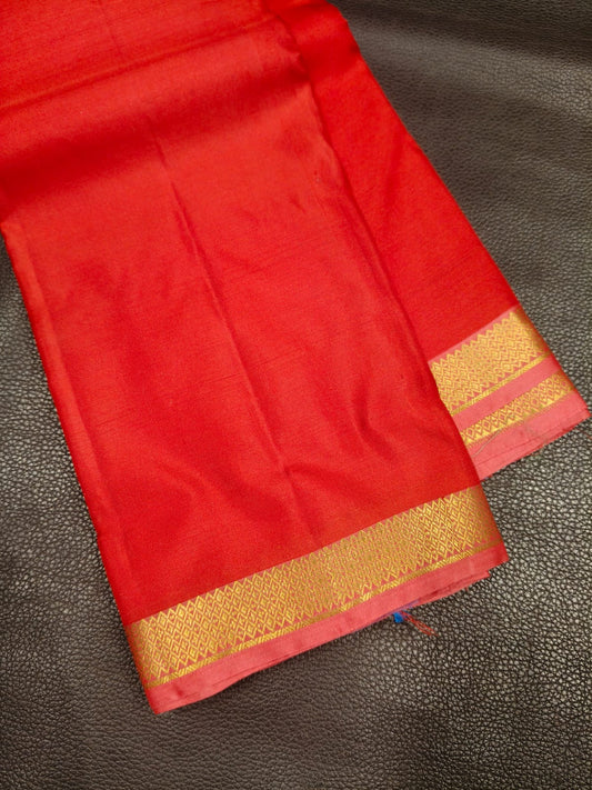 Red with Gold Kanchipuram Silk Saree