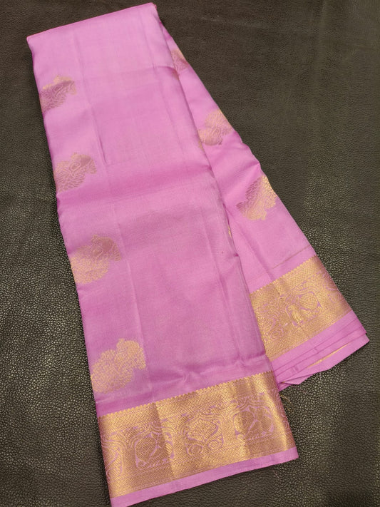 Light Pink With Gold Kanchipuram Saree USA