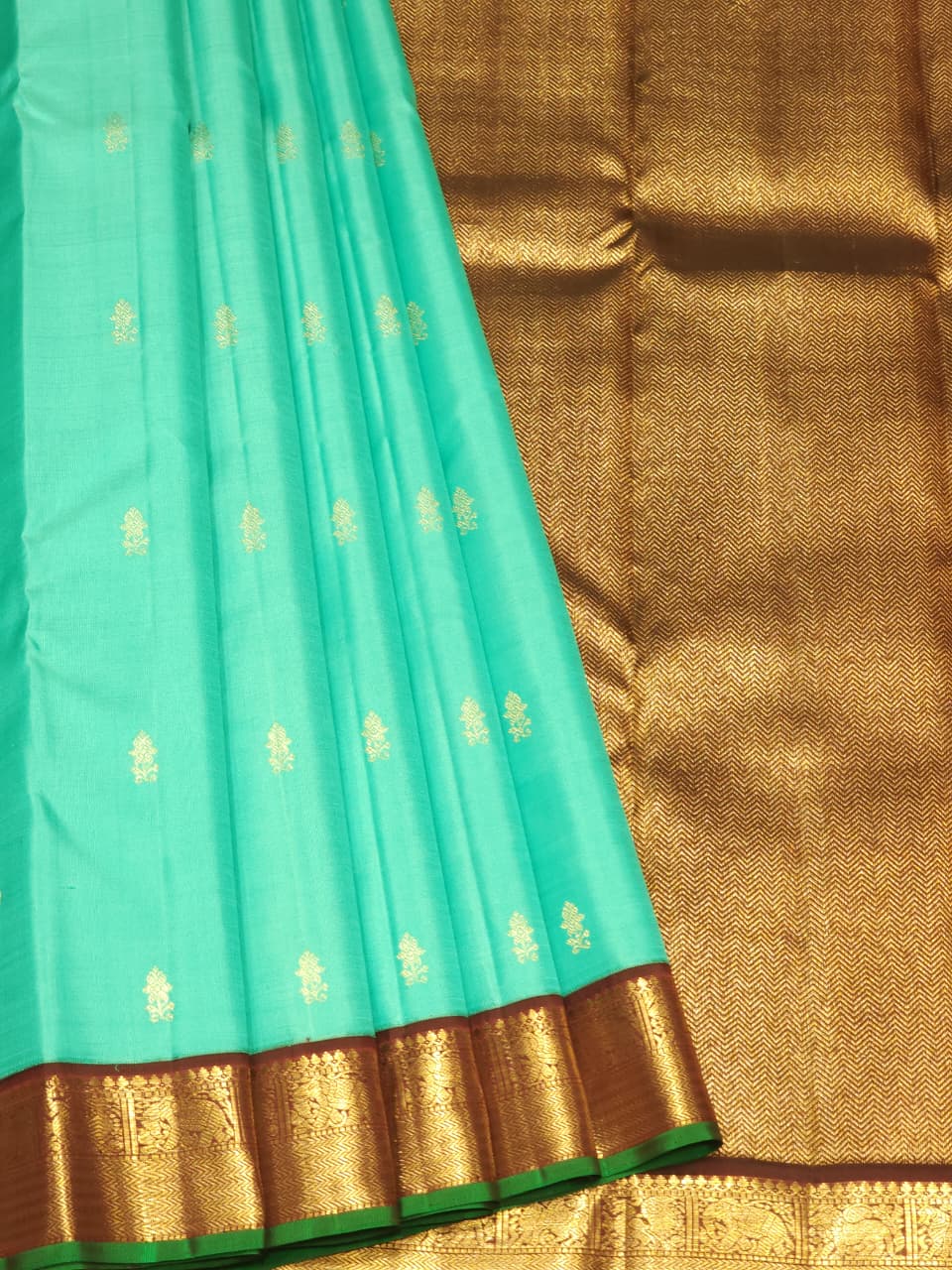 Light Green Kanchi Saree USA
