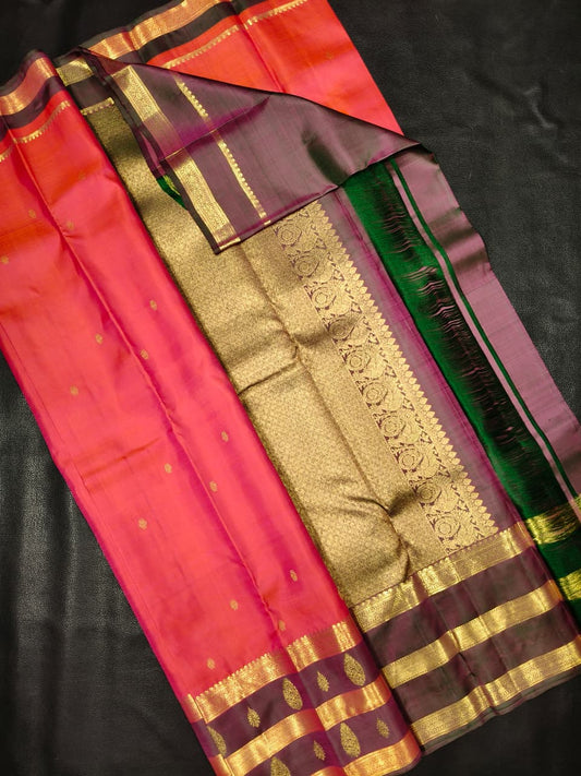 Pink With Gold Green