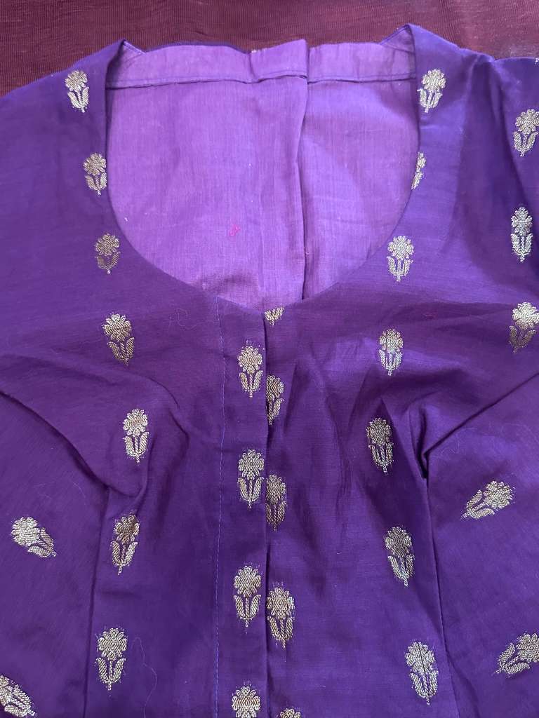 High Neck Model Blouse online USA - Custom Blouse Online