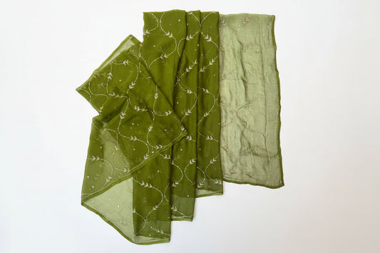 Green Festival Saree USA