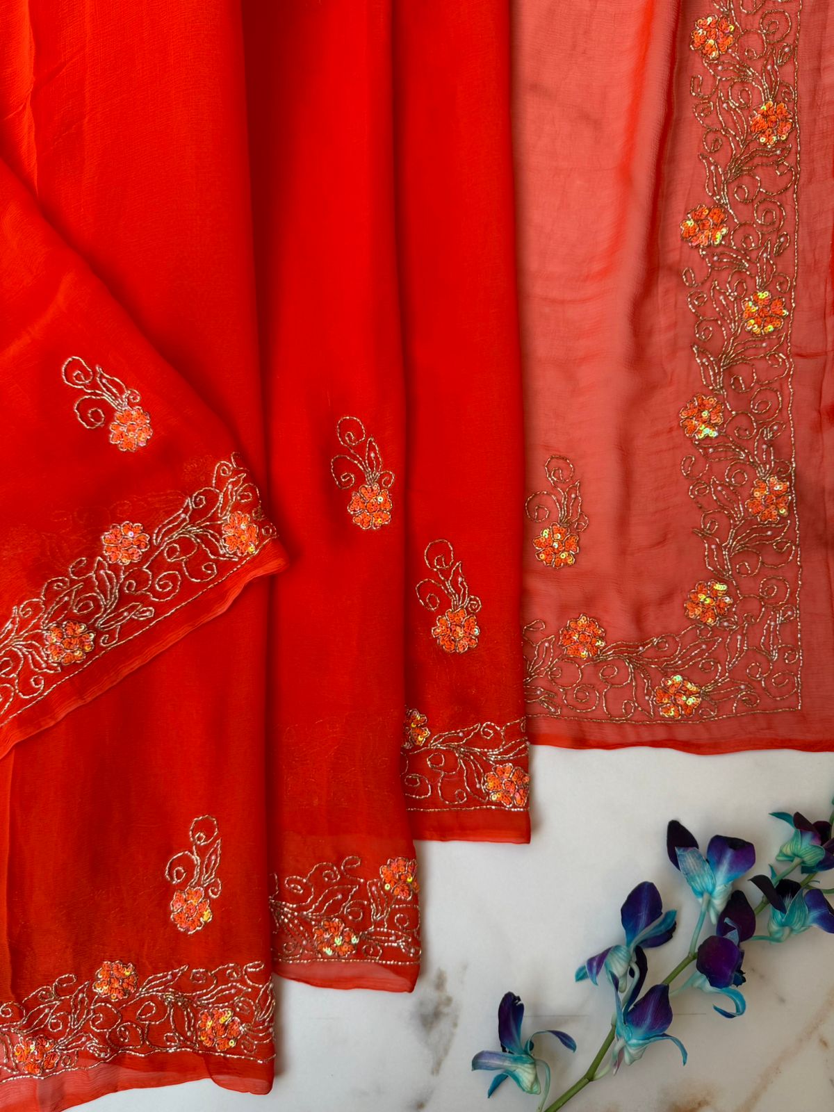Red Color Saree USA