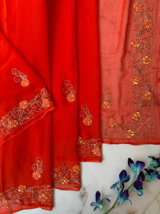 Red Color Saree USA