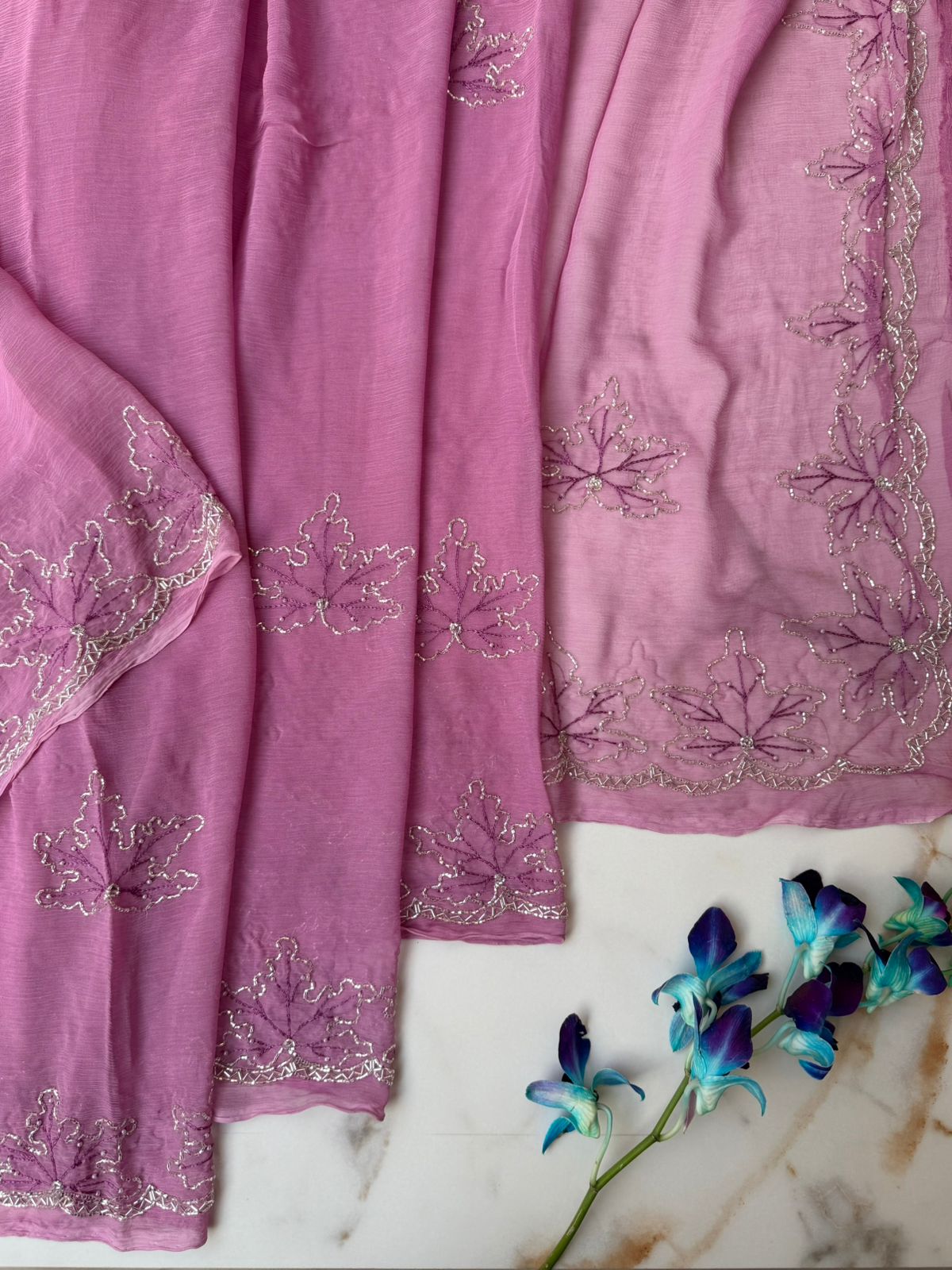 Pink Color Saree USA