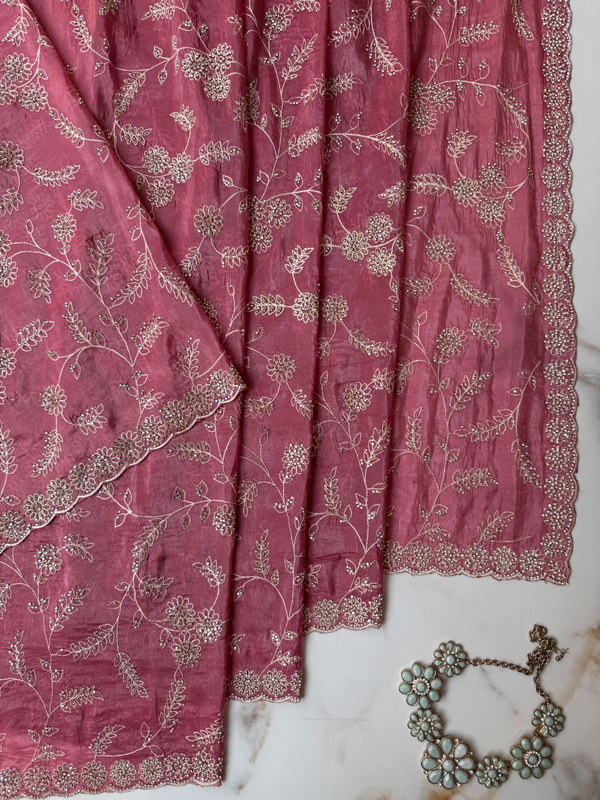 Light Pink  Festival Saree USA