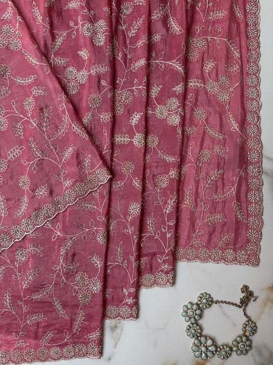 Light Pink  Festival Saree USA