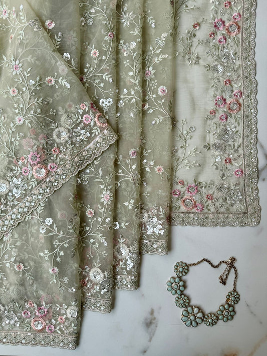 Silver Festival Saree USA