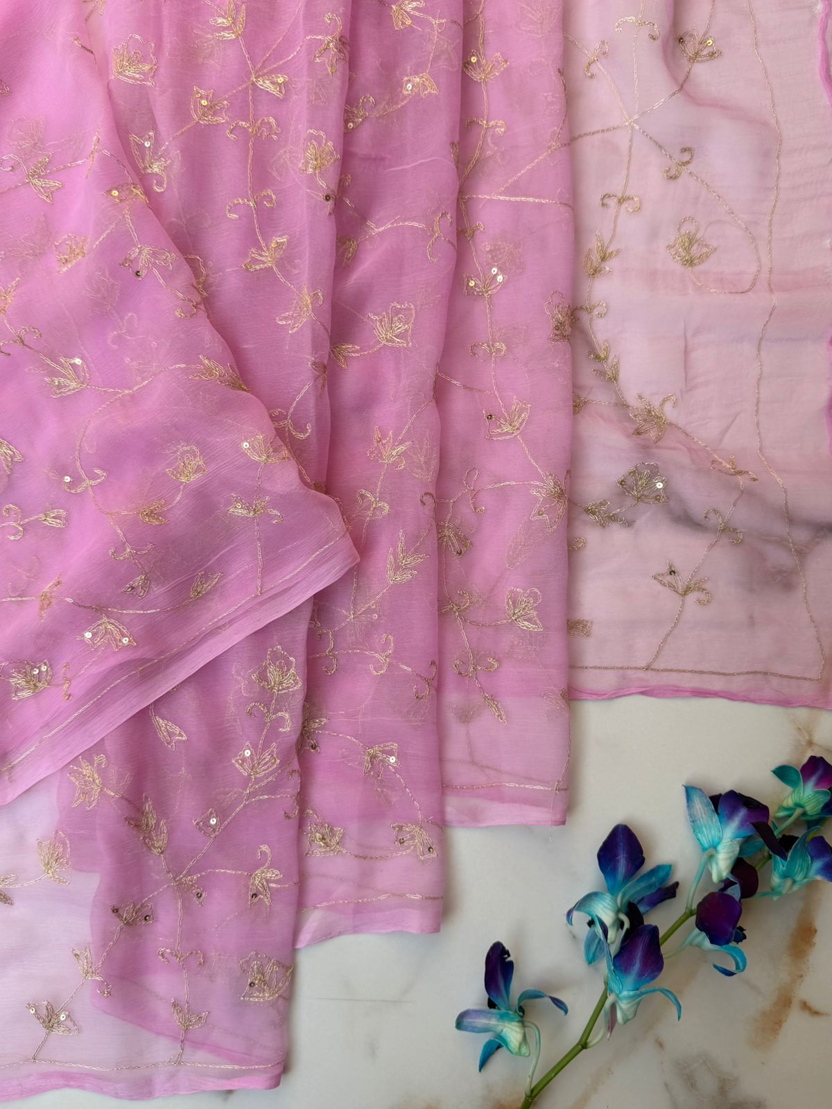 Pink Color Saree USA